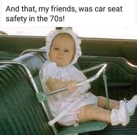 Car Seat Safety, Baby Car Seat, Morning Humor, Can't Stop Laughing, Twisted Humor, The Good Old Days, Bones Funny, Baby Car, Funny Photos