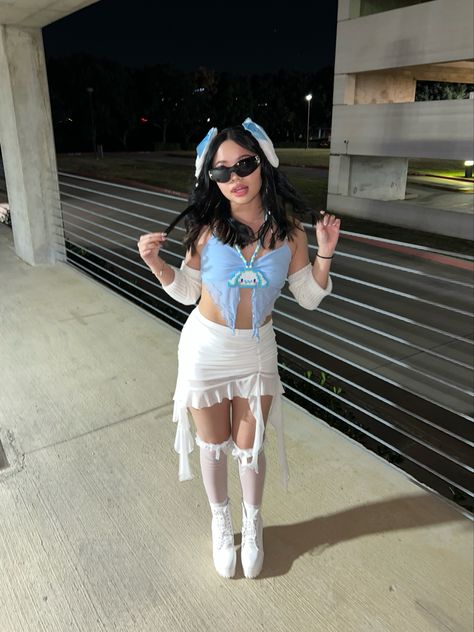 Rave Outfit Cinnamoroll Rave Outfit, Rave Fit, Rave Fits, Rave Outfit, Rave Outfits, Night Out