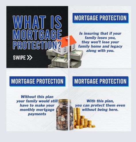 Mortgage Protection Life Insurance, Financial Planning Quotes, Life Insurance Sales, Life Insurance Marketing Ideas, Infinite Banking, Protection Quotes, Mortgage Protection Insurance, Life Insurance Marketing, Life Insurance Facts