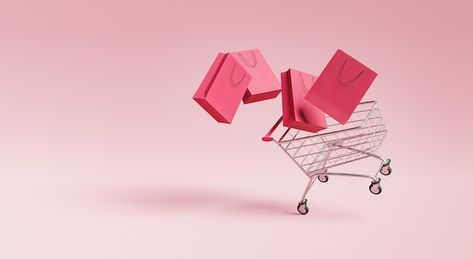 Shopping cart with bags | Premium Photo #Freepik #photo #shopping-background #ecommerce-background #shoping-cart #shop-cart Shopping Aesthetic Background, Ecommerce Wallpaper, Shopping Background Wallpaper, Shopping Cart Aesthetic, Shopping Background, Shoping Cart, Cart Aesthetic, Shopping Wallpaper, Shop Cart