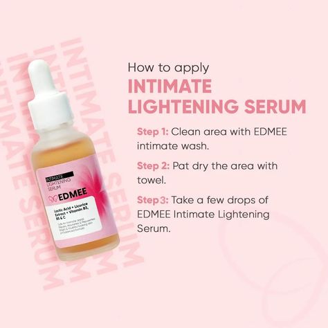 Discover the ultimate care for your intimate areas with our Intimate Lightening Serum. Embrace confidence and celebrate your skin! 🌸�✨ #Skincare #IntimateCare #LighteningSerum #Confidence #CelebrateYourSkin #EDMEE How To Brighten Private Area Naturally, Diy Brightening Serum, Lighten Intimate Areas, Faded Brightening Serum, Skin Lightening Serum, Lightening Serum, Intimate Lighting, Intimate Wash, Skin Skincare