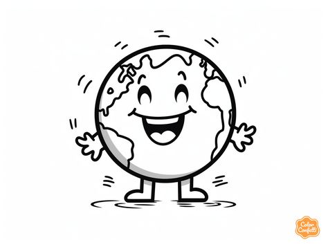 illustration of Colorful world for kids World Coloring Page, World Explorer, Colorful World, Different Cultures, Cool Coloring Pages, Free Kids, Coloring Pages For Kids, Coloring Page, Geography