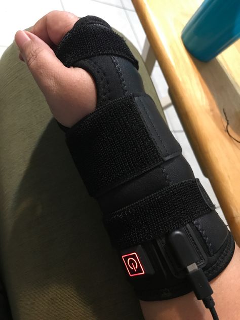 I broke my wrist back on May 6, 2023 and although it has been almost three months I still have occasional pain and stiffness. I ordered this baby and man it is wonderful. You can use it on either your right or left hand. It has a super long USB cord and the heat is just perfect. As an amazon associate I earn commission on qualifying purchases. Wrist Brace, Hand Pain, Hand Wrist, Carpal Tunnel, Heating Pad, Amazon Associates, Cold Therapy, How To Get Warm, Braces