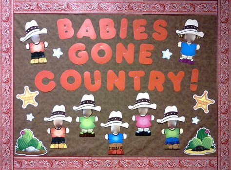 March Bulletin Board | Flickr - Photo Sharing! September Infant Bulletin Board Ideas, Baby Art Projects Infants, Dilation Station, Infant Room Bulletin Boards, Infant Bulletin Board, Rodeo Crafts, Daycare Bulletin Boards, Infant Room Ideas, Infant Room Daycare