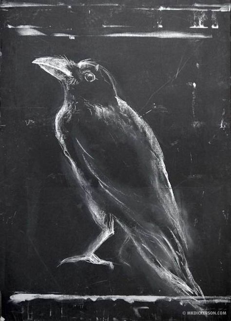 Halloween Chalkboard Art, Crows Drawing, Blackboard Drawing, Chalkboard Wall Art, Blackboard Art, Scratchboard Art, Chalkboard Drawings, Black Paper Drawing, Crow Art