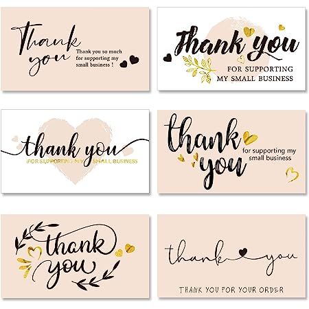 Thank you card template