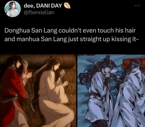 👀 #heavenofficialsblessing #tgcf #tianguancifu #mxtx #huacheng #xielian #hualian #sanlang #danmei | Instagram Hualian Fluff, Tgcf San Lang, Hualian Coffin Scene, Hualian Fanart Spicy, Hualian Modern Au, Tgcf Comic, Tgcf Characters, Mo Li Hua, Hualian Fanart