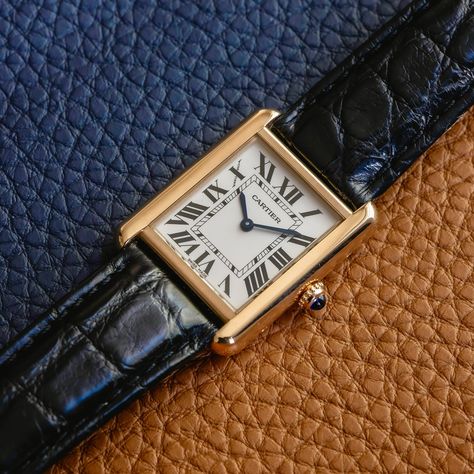 The Cartier Tank Solo has rounded lugs similar to the Tank Louis but is made of steel (back case) & rose gold. The result is a classically graceful Tank with an affordable price 🙂 What do you think? #watches #cartierwatches #cartiertank #giftideas #timepiece #timeless #wristwatch Cartier Tank Louis, Louis Blue, Cartier Tank Solo, Tank Watch, K Rose, Black Tie Affair, Cartier Tank, Wrist Game, Cartier Watch