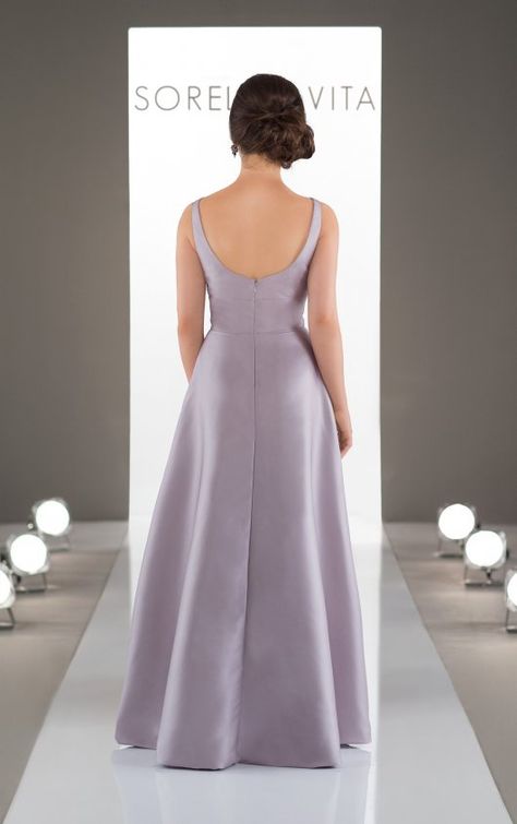 Classic and Simple Bridesmaid Dress | Sorella Vita Satin Dress Ideas, Simple Bridesmaid Dress, Sorella Vita Bridesmaid Dresses, Mikado Fabric, Bridesmaids Gowns, Stella York Wedding Dress, Plus Size Wedding Dress, Wedding Dress Boho, Satin Bridesmaid Dress