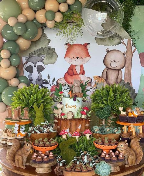 Woodland Birthday Theme, Baby Shower Ideas Decorations, Woodland Baby Shower Ideas, Woodland Baby Shower Theme Decorations, Woodland Baby Shower Theme, Woodland Baby Shower Food, Baby Shower Theme Ideas, Woodland Baby Shower Favors, Woodland Party Decorations