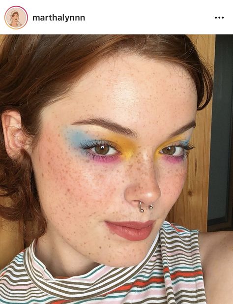 The Pride Flags, Pride Looks, Makeup Pride, Rainbow Eye Makeup, Pan Pride, Pansexual Flag, Makeup Inspired, Casual Makeup, Pride Makeup