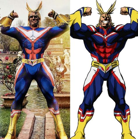 ALL MIGHT cosplay All Might Cosplay, Hero Outfit, My Hero Academia Cosplay, Mha Cosplay, Epic Cosplay, All Might, Amazing Cosplay, Best Cosplay, Cosplay Outfits