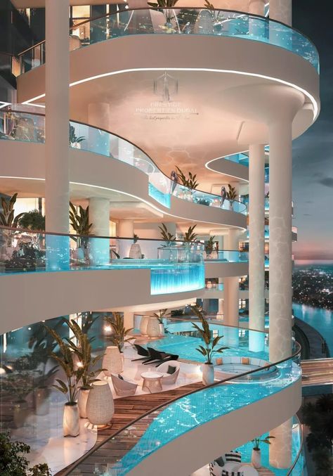 Penthouse Cavalli Couture By Canal In Dubai, Dubai, United Arab Emirates For Sale (13933155) Dubai Penthouse Luxury, Dubai Mansions, Dubai Penthouse, Penthouse Luxury, Dubai Houses, Neon Bedroom, Luxe Decor, Apartments In Dubai, Ensuite Bedroom