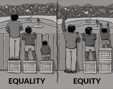 Here’s the difference!⁣ ⁣ Equity: is giving everyone what they need to be successful. It refers to fairness and equality in outcomes, not just in supports and opportunity.⁣ ⁣ Equality: is the effect of treating each as without difference; each individual is considered without the counting of their measurable attributes; treated as the same of those with differing attributes.⁣ ⁣ #equality #Thesocialblog #equity #rights #insta #love #famous #ig #followme Quote Board, Be Successful, The Real World, English Vocabulary, Spiritual Quotes, Male Sketch, Memes