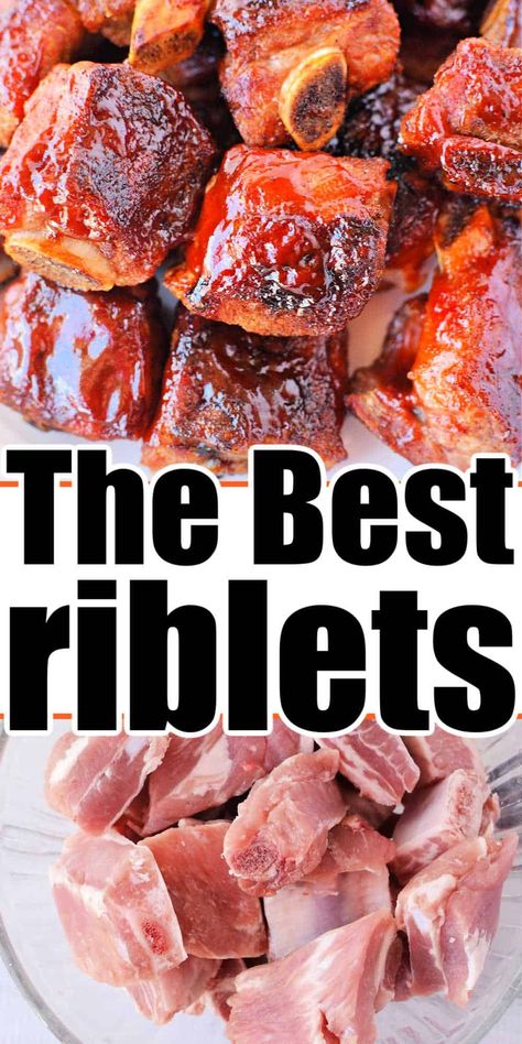 Pork baked riblets in oven are delicious. This is how to cook riblets with barbecue sauce to sticky tender bites for dinner. Riblets Recipe Air Fryer, Pork Riblets Recipe Air Fryer, Beef Riblets Recipe, Riblets Recipe Oven, Pork Riblets Recipe, Cooking Pork Ribs, Ribs Recipe Oven, Pork Riblets, Riblets Recipe