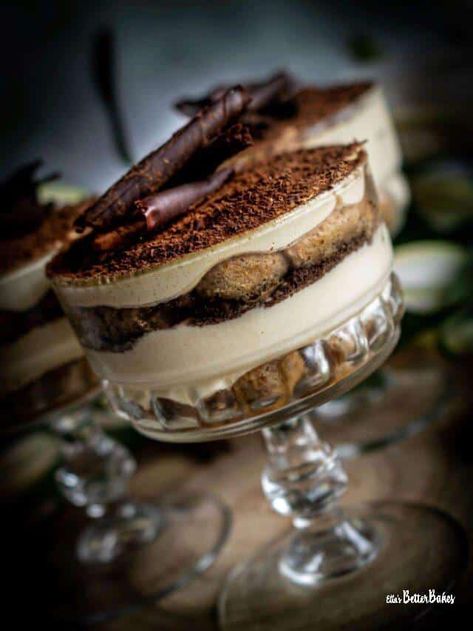 Tiramisu Cups Individual, Individual Tiramisu Cups, Tiramisu In A Cup, Thick Whipped Cream, Christmas Tiramisu, Tiramisu Aesthetic, Individual Tiramisu, Tiramisu Trifle, Tiramisu Cups