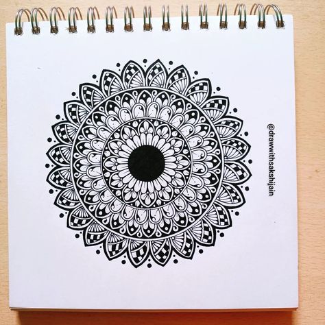 Back to my happy place with mandala art. Hope you love it as much as I do 💓 #mandala #ilovesharingmandala #artoninstagram #mandalaeasydesigns #designs #artwork Round Mandala Art, Mandala Arts, Mandala Sketch, Easy Mandala, Round Mandala, Easy Mandala Drawing, Simple Mandala, Mandala Design Pattern, Mandala Art Lesson