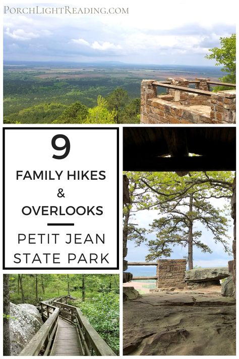 9 Family friendly hikes and trails. Guide to our favorite hikes, lookouts and places to visit at Petit Jean State Park. #arkansas #hikingarkansas #arkansashiking #thingstodoinarkansas #petitjeanstatepark #arkansastravel Arkansas Vacations, Petit Jean State Park, Arkansas Travel, Family Hiking, Porch Light, Fall Break, Hawaii Vacation, Porch Lighting, Short Trip