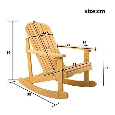 Tre Kunst, Wooden Rocking Chair, Rocking Chair Plans, Outdoor Woodworking Projects, Adirondack Chair Plans, Rocking Armchair, Wood Rocking Chair, Uk Garden, Outdoor Furniture Plans