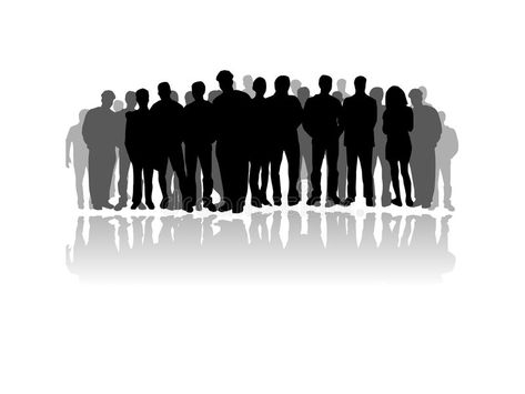 Community Illustration, Silhouettes Of People, People Silhouette, Crowd Of People, Shadow Drawing, Comic Book Drawing, Big Crowd, Cute Headers For Twitter, Silhouette People