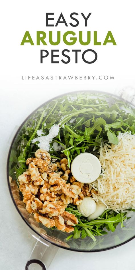 Weeknight Meal Prep, Chicken Pasta Sauce, Arugula Pesto Recipe, Dressings Recipes, Homemade Pesto Recipe, Arugula Recipes, Light Sauce, Arugula Pesto, Inflammation Diet