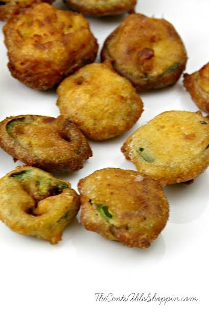 Fried Jalapeno Slices, Melted Cheese Sauce, Fried Jalapenos, Jalapeno Recipes, Deep Fried Food, Stuffed Banana Peppers, Peppers Recipes, Tasty Bites, Orange Recipes