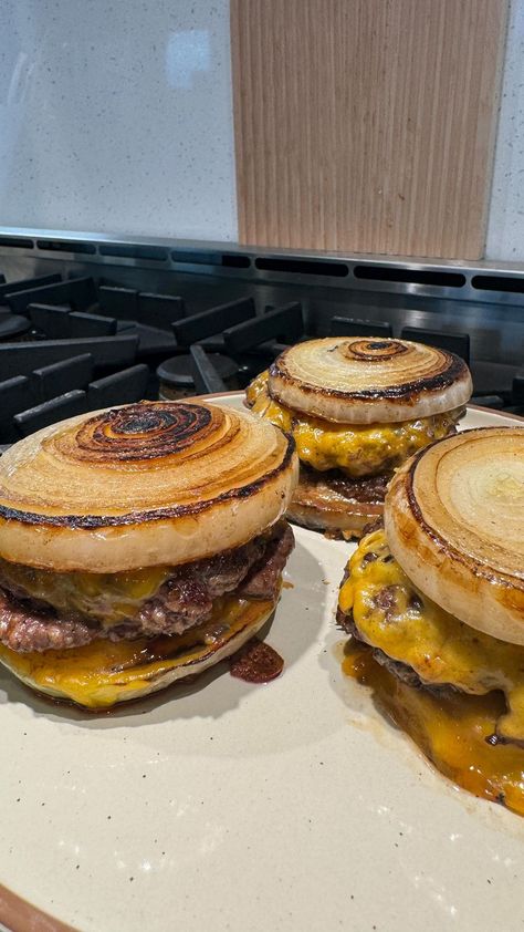 In-N-Out Flying Dutchman at home!! Have you tried it at in n out?? Cut large onions THICCC, make your ground beef patties- season with… | Instagram In In Out, Flying Dutchman In N Out, Lunch At Home, Home Cooked Food, Eat At Home, Home Cooked Meals, Beef Patties, Soul Food Dinner, In N Out