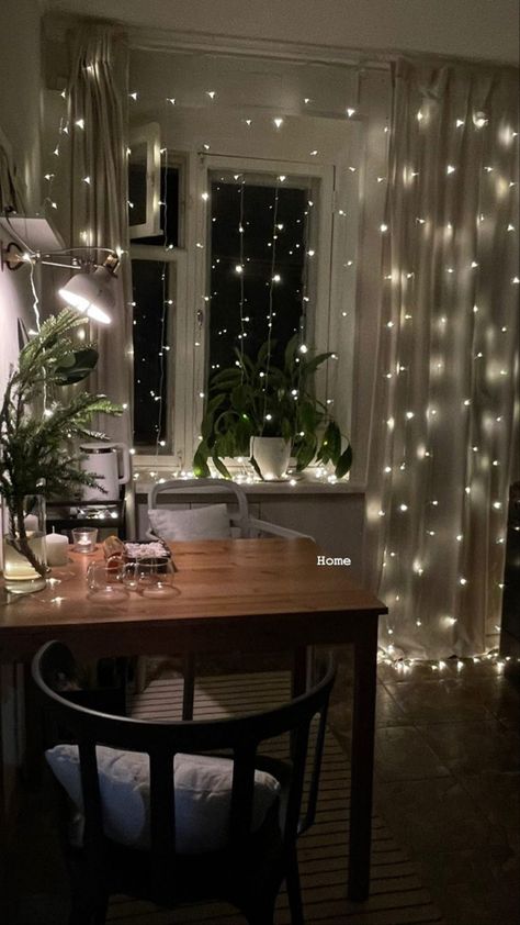 Fairy Curtain Lights, Room Ideas Bathroom, Study Room Ideas, String Light Wedding, Led Window, White String Lights, Pinterest Room Decor, Garden Bedroom, Cozy Room Decor