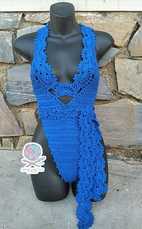 Crochet Bodysuit, Crochet Bra, Crochet Swimwear, Crochet Fall, Crochet Techniques, Crochet Fashion, Crocheted Item, Crochet Crafts, Diy Crochet