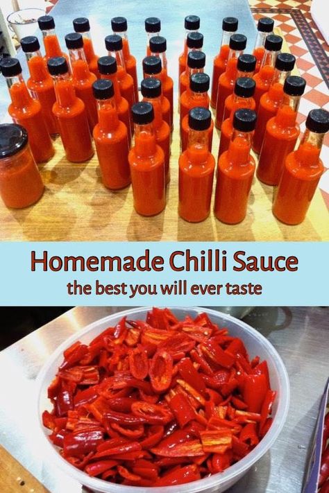 Homemade Chilli Sauce, The Best Chilli, Best Chilli, Hot Pepper Recipes, Homemade Chilli, Chili Sauce Recipe, Homemade Hot Sauce, Hot Chili Sauce, Hot Sauce Recipes