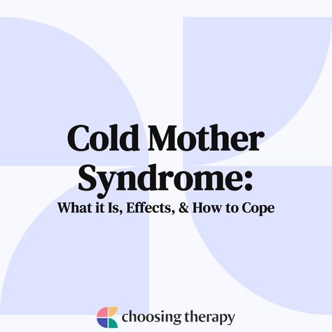 Cold Mother Syndrome is where one's maternal figure is emotionally absent. Emotionally cold mothers put a psychological distance between themselves and their children. Cold mothers may not appear happy, fulfilled, or excited by their children's growth and accomplishments. This coldness leaves a lasting effect on children with respect to psychological and emotional well-being later in Dismissive Mother, Emotionally Absent Mother, Emotionally Distant Mother, Cold Mother Syndrome, Absent Mother, Emotionally Unavailable Mother, Mom Burnout, Feeling Unwanted, Emotionally Unavailable