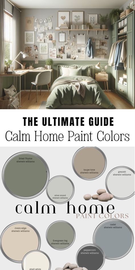 calm home paint colors House Paint Interior Colour Schemes Gray, New Home Paint Colors, Craftsman Home Interior Paint Colors, Repainting House Interior Wall Colors, Old Home Paint Colors, Best Mudroom Paint Colors, Farmhouse Bedroom Paint Colors Wall, Mud Room Wall Colors, Farmhouse Pallet Paint Colors