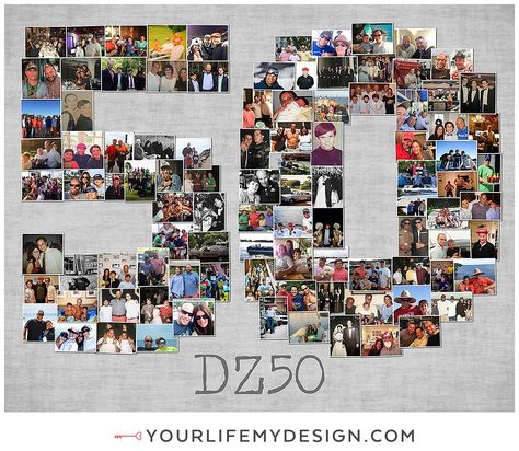 Collage Website, Number Collage, 60th Birthday Ideas, Birthday Photo Collage, Photo Presentation, 50th Birthday Ideas, Photo Collages, Birthday Numbers, Milestone Birthday