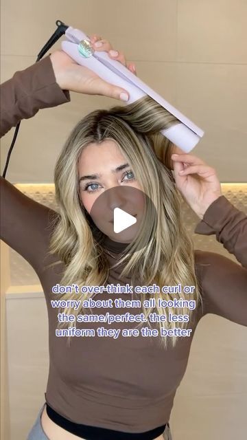 Tyme heat tools + hair care on Instagram: "Gorgeous beach waves every TYME! 🥰  #beachwaves #wavyhair #wavyhairstyle #beachhair #hairtutorial #haireducation #hairideas #beachyvibes #hair" How To Do Beach Waves For Medium Hair, Beach Waves Using Flat Iron, How To Beach Waves Medium Hair, Beach Wave Tutorial, How To Make Beach Waves In Hair, How To Do Beach Waves, Beach Waves Medium Hair, Wave Hair, Beach Waves Hair