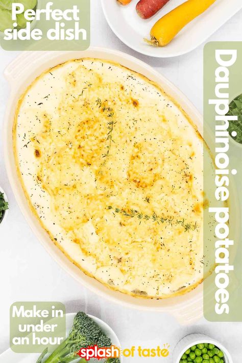 Dauphinoise Potatoes, Potatoes Dauphinoise, Potato Side Dish, Potatoes Baked, Vegetarian Ideas, Potatoes In Oven, Cheesy Potato, Scalloped Potato Recipes, Potato Recipes Side Dishes