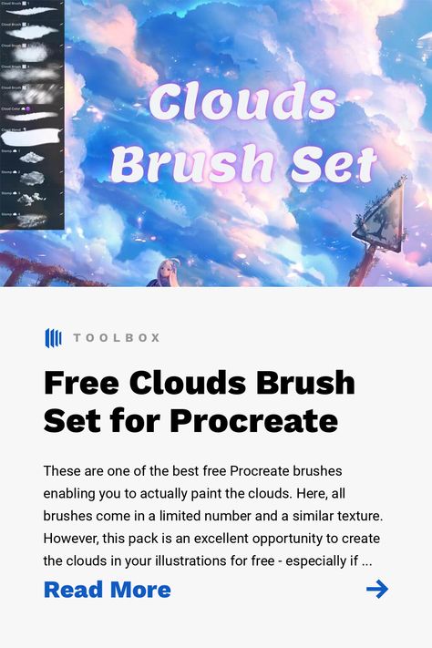 These are one of the best free Procreate brushes enabling you to actually paint the clouds. Here, all brushes come in a limited number and a similar texture. However, this pack is an excellent opportunity to create the clouds in your illustrations for free - especially if the clouds arent your main focus yet you still want them to look nice. Procreate Cloud Tutorial, Infinite Painter Brushes Free, Procreate Blur Brush, Procreate Stamp Brushes, Procreate Moon Brush Free, Procreate Downloads, Procreate Brushes Download, Cloud Tutorial, How To Make Clouds