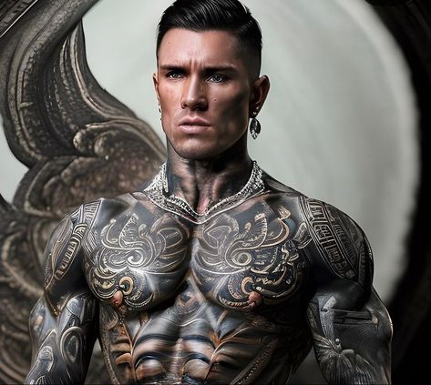 Ripped Body, Male Fitness Models, Tattoos For Guys, England, Tattoo Designs, Tattoos