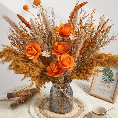 Fall mason jar centerpieces