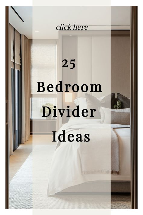 25 Bedroom Divider Ideas Splitting A Large Bedroom Into Two, Curtain As Partition, Upholstered Screen Room Divider, Shared Room Divider Ideas Kids, Ideas To Divide A Room, Diy Privacy Screen Indoor Room Dividers, Diy Divider Wall Partition Ideas, Aesthetic Room Divider, Wooden Partition Design Modern Wall Dividers