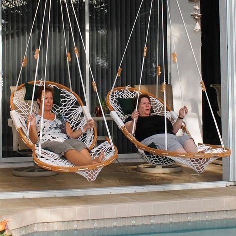 Oreo Parfait, Hammock Chairs, Backyard Hammock, Pergola Swing, Patio Pergola, Hanging Furniture, Hanging Hammock Chair, Swing Dancing, Bed Swing