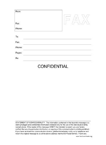 This printable fax cover sheet includes a statement of confidentiality and is clearly labeled Confidential. Free to download and print Bloom Calendar, Cover Sheet Template, Fax Cover Sheet, Job Interview Tips, Reference Letter, Resume Template Word, Driving School, Real Estate Business, Prayer Journal