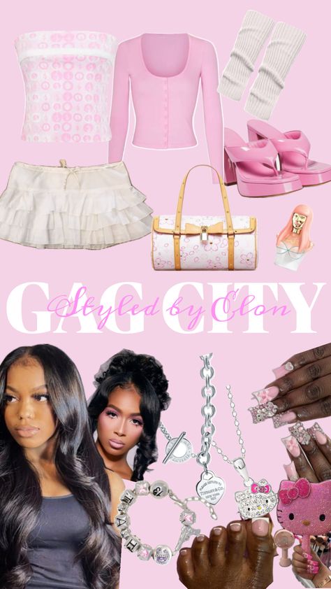 Outfit Concept for the Gag City Tour | 🎀💝👛🎟️  #pink #dollie #emmelicious #gagcity #outfitinspo #pink #concert #just4fun Pink Concert, New York, Concert, Outfit Inspo, Pink