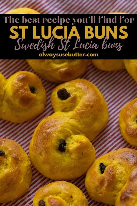 Lutefisk Recipe, Lucia Buns Recipe, Saffron Buns Recipe, Saint Lucia Day, St Lucia Buns, Swedish Christmas Food, Saffron Buns, St Lucia Day, Swedish Dishes