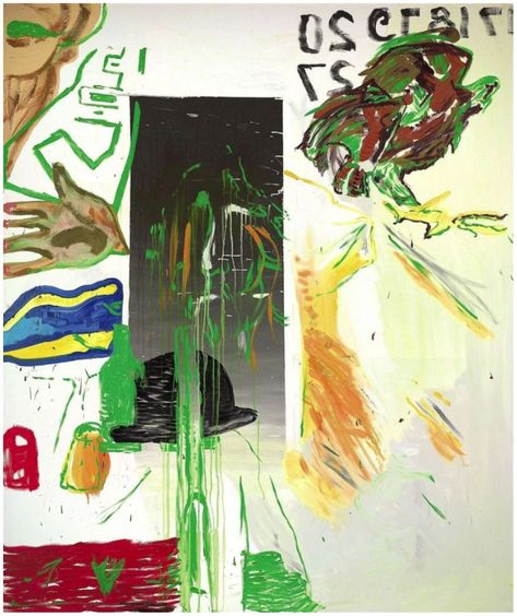 Martin Kippenberger (German, 1953–1997), Untitled (from the series “Die Erfindung eines Witzes”, 1993, 240 x 200 cm Martin Kippenberger, Neo Expressionism, Visual Art, Cool Art, Mixed Media, Paintings, Google Search, Art