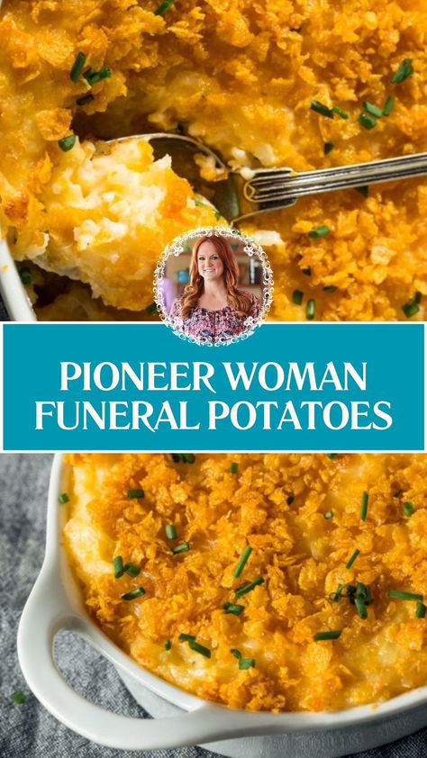 Pioneer Woman Funeral Potatoes Potato Surprise Casserole, Best New Potato Recipes, Shredded Scalloped Potatoes, Alternative To Potatoes, Cheesy Potatoes Shredded, Frozen Cheesy Potatoes, Pioneer Woman Cheesy Potatoes, Frozen Potato Casserole Recipes, Pioneer Woman Potatoes Au Gratin