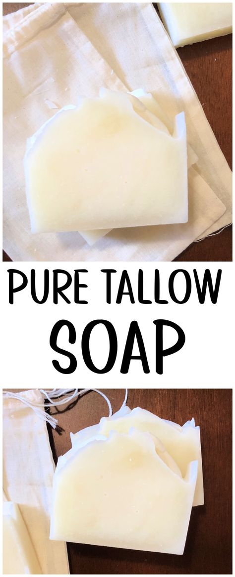 Pure Tallow Cold Process Soap Tallow Recipe, Milk Soap Recipe, Tallow Soap, Simple Soap, Cold Process Soap Recipes, Beef Tallow, Homemade Lotion, Homemade Soap Recipes, Goat Milk Soap