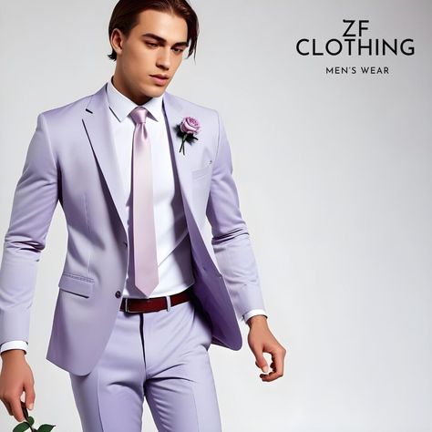 Men Suits Stylish Light Purple 2 Piece Suit Slim Fit Formal Wedding Suit, Party Wear Suit, Stylish Groom Suits, Elegant , Bespoke For Men ZF Item Include (Coat+  Pant) Fabric:- Imported, Premium Color:- Light Purple  Dry Clean Recommended The suit is for wedding, Party, Proms, and Many Occasions. We make the suit according to our Standard size chart, If you are not sure about your size/measurement,  please give your body measurement in inches, so we make perfect suit for you.  Jacket Measurement:- 1 Jacket Length 2 Chest  (Circumference) 3 Stomach (Circumference) 4 Hip(Circumference) 5 Shoulder to Shoulder 6 Sleeve Length Pant Measurement:- 1 Waist 2 Hip  3 Knee 4 Out seam (Pant Length) Express Shipping to world-wide but Remote Area May Take Longer Little color variation may possible due t Lavender Suit, Formal Wedding Suit, Groom Suits, 2 Piece Suit, Muslim Fashion Dress, Wedding Suit, Groom Suit, Future Fashion, Men's Suits