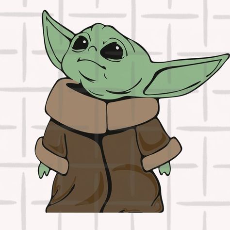 Star Wars Characters Drawings, Yoda Drawing, Yoda Art, Svg Star Wars, Yoda Svg, Star Wars Svg, Star Wars Painting, Yoda Wallpaper, Canvas Drawing