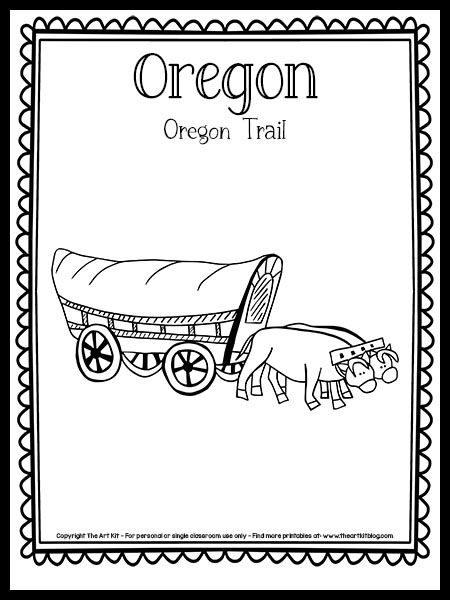 Oklahoma Coloring Pages, Oklahoma State Symbols, Oregon Trail Activities, Hoc Summer, Oklahoma History, Coloring Page Free Printable, The 50 States, The Oregon Trail, State Symbols