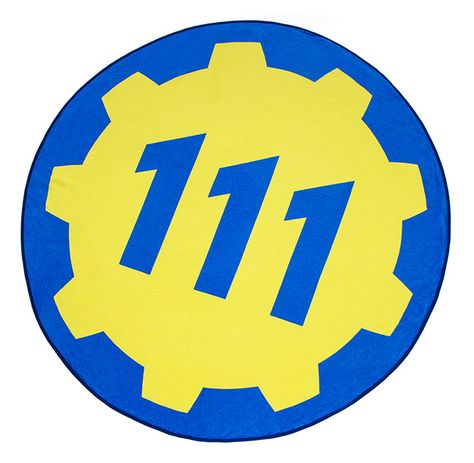 Fallout Vault 111 Round Blanket Vault 111, Vault Tec, Round Blanket, Vault Doors, Fallout Art, Think Geek, Nerdy Things, Take My Money, The Vault